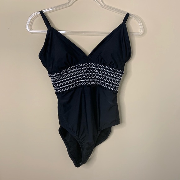 Kona Sol Black Smoked One Piece Swimsuit Small - Picture 3 of 8